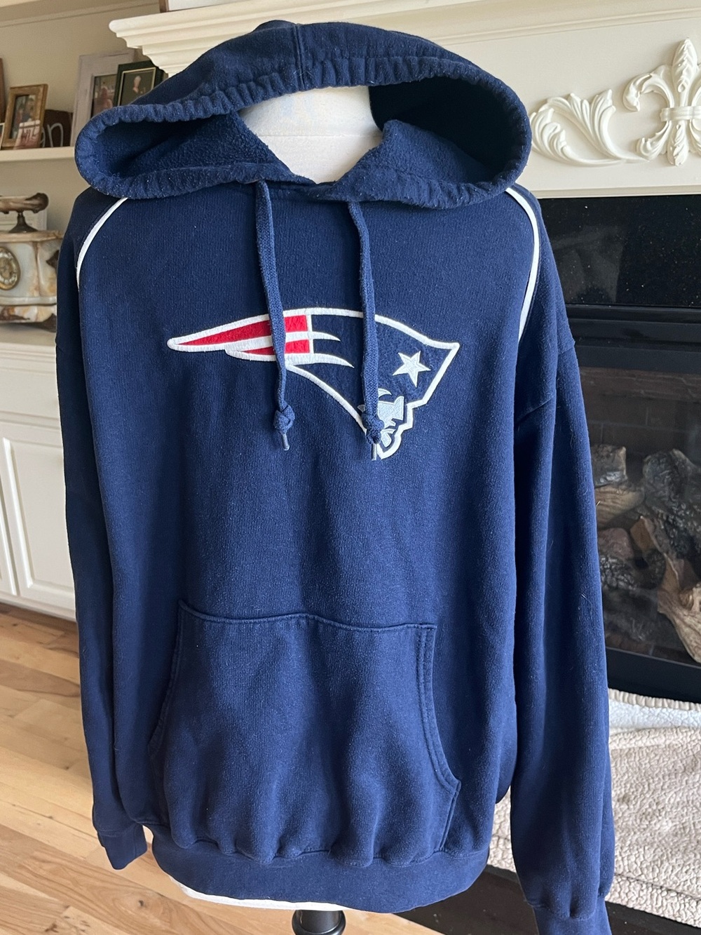 Patriots Navy Pullover Hoodie Sweatshirt - Men's